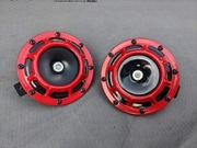 Klaksony SuperTone Red horn czerwone styl Hella