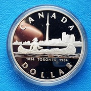 Kanada 1 dolar 1984r. 150-ta rocznica Toronto