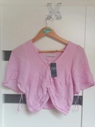 Różowa bluzka Abercrombie & Fitch, rozmiar S, 100% wiskoza