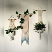 Makrama kwietnik ręcznie robiony handmade boho