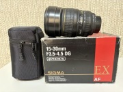 SIGMA DG EX 15-30mm f/3.5-4-5 D IF NIKON FX # FV