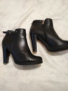 Botki firmy WOJAS wykonane z naturalnej skóry w rozmiarze 38. Stan idealny