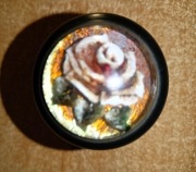 Gałka zmiany biegów retro PRL kwiatek 