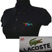 *DAMSKI T-SHIRT KOSZULKA BLUZKA POLO LACOSTE ROZMIAR L BAWEŁNA
