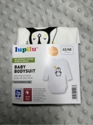 Nowe białe body niemowlęce 62/68 100% bawełna