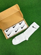 Nike Wysokie Białe Długie Skarpety Boks 38-42 (6 par)