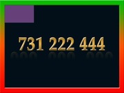 731 222 444 ZŁOTY NUMER STARTER PLAY ŁATWY NA KARTĘ PREPAID GSM