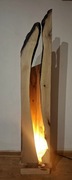 Lampa drewniana 