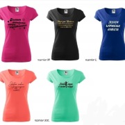 T shirt damski z oryginalnym nadrukiem