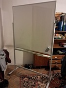 Biała tablica 120x120 cm. zmywalna, magnetyczna, do pisania