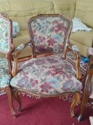 fotel fotele w stylu ludwik