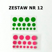 Zestaw KROPEK 32 szt. mix 1, 1,5 i 2 cm Dzień kropki Z12