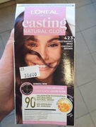 KASZTANOWY BRĄZ 423 FARBA DO WŁOSÓW LOREAL NATURAL CASTING GLOSS