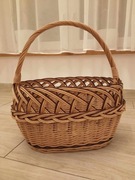 koszyk wiklinowy na zakupy piknik eko ażur