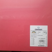 Karton A3 185 g/m2 Iris C200040201-czerwony Canson 50ark
