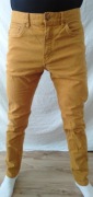 męskie spodnie w kolorze musztardowym H&M W32 L32 skinny fit