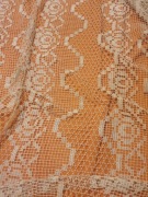 Firana ręcznie robiona, kołkowa