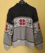 Cieply sweter golf męski z podszewką z polaru TCM, rozm. M/L