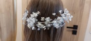 Fascynator opaska koraliki kwiaty duży pinup weddinghat glamour chic 