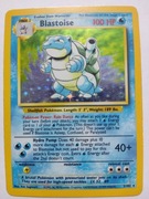 Pokemon Blastoise base set 2/102 rok 1995 - 1998
