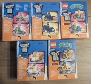 LEGO City 60356, 60333, 60331, 60297, 60310 motocykle kaskaderskie - zestaw