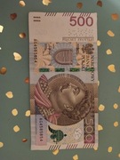 Banknot 500 zł RADAR