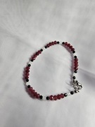 Bransoletka z kamieni szlachetnych-jadeit z onyksem i kamieniem księżycowym