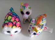 TY - małe maskotki  kieszonkowe 11cmx5cm - 2sz.+ breloczek 