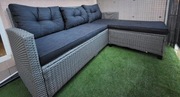 Sofa wypoczynkowa, narożnik na balkon, do ogrodu, meble ogrodowe