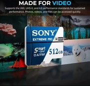 Karta pamięci microSD 512GB – Class 10, U3, V60 + Adapter | 4K