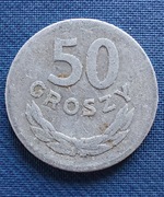 Moneta 50 groszy 1967 Al 
