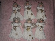 Aniołki na choinkę/makrama/ozdoby świąteczne