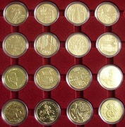 ROCZNIK 2008 -Komplet 16 monet.