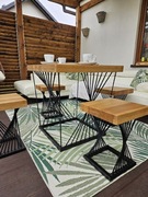 Stolik kawowy i 4 taborety