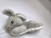 Szary zając królik maskotka vintage