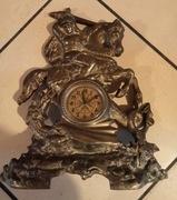 Zegar kominkowy mosiężny