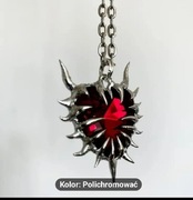 Gotycki,Kulturowy - Naszyjnik z Sercem i Kolcami dla Mężczyzn i Kobiet