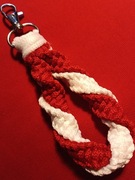 Zawieszka do kluczy 14 cm rękodzieło makrama