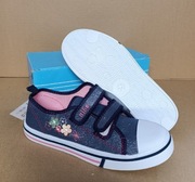 Trampki dziecięce dziewczęce 34 na rzepy nowe