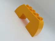 Lego Duplo klocek 2x4 łuk ciemnożółty