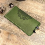 Skórzane etui na okulary z grawerem personalizowane handmade