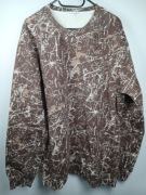 Bluza męska Ronomo XXL brązowa ocieplana bawełniana streetwear