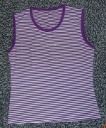 Dzianinowy top w paski, M