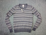 Henry Choice sweter Y-neck bawełna akryl r. S