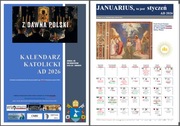 Ścienny Kalendarz rzymsko-katolicki A.D. 2026