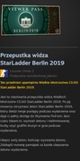 CS:GO CSGO CS2  Przepustka widza StarLadder Berlin 2019