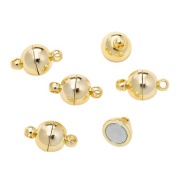 Zapięcie Magnetyczne , Pozłacane 14K, 14x8 mm., 1 szt.
