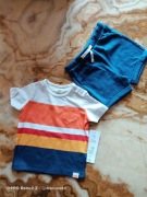 T-shirt + spodenki krótkie, chłopiec, r.74, lato