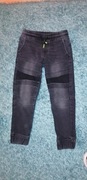 Spodnie jeansy joggery,ściągacze rozmiar 134