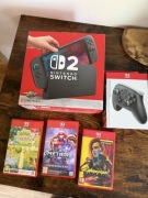 Nintendo Switch 2 + Pokémon pokopia + cyberpunk + Metroid + pro controller